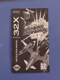 Shadow Squadron Sega Genesis 32X Manual Only Original Authentic Very Good Cond