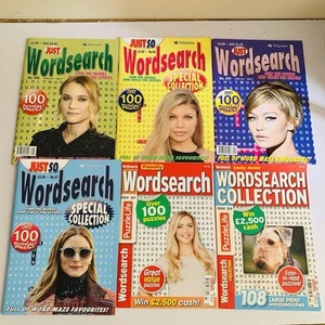 Word search Puzzle Magazine Book Bundle x 6 Mixed Lot - All New And Unused - Picture 1 of 8