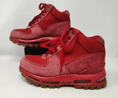 Nike 311567-602 Air Max Juvenil ACG Rojo Gamuza Cuero Botas de Senderismo Talla 5Y Foto 1 de 4