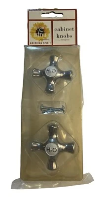 NEW Restore & Restyle Cabinet Pulls Faucet Handle Style Knobs Silver H2O - Image 1 of 3