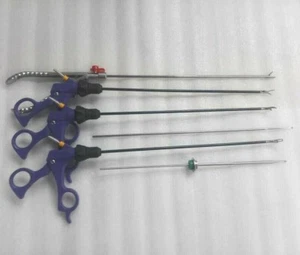 Laparoscopic Suture Practicing Training Instrument Set 5mm Needle Holder Grasper - Picture 1 of 6