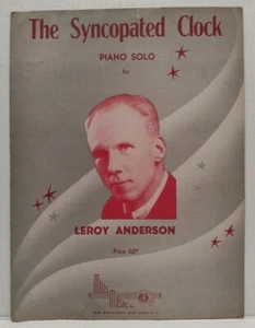 The Syncopated Clock - Leroy Anderson -  Sheet Music Piano Solo 1950 Arrangement - Picture 1 of 4