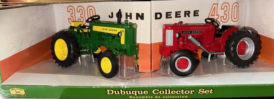 JOHN DEERE Dubuque Collectors Set 330 and 430 Tractors 1/16 ERTL 2005 #15122A - Image 1 of 1