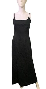 Vintage Carmen Marc Valvo 90er Jahre y2k Maxikleid Kleid Abend formell schwarz Gr. 4 lang - Bild 1 von 8
