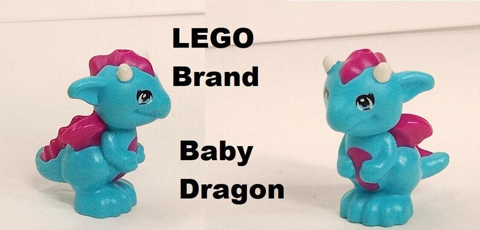 LEGO Elfos Dragón Bebé Magenta MIKU ELF Mascota Animal AMOR Criatura Minifigura Foto 1 de 1