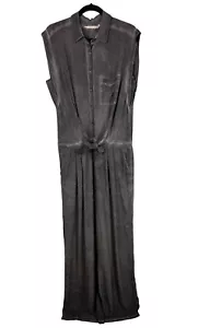 NEU Soft Surroundings Camilla Wide Leg Jumpsuit Gr. L grau schwarz Flügelärmel - Bild 1 von 11