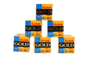 5 pcs Kodak GOLD ULTRA 400 ASA ISO 24 EXP. 35mm 135mm Exp 05/2000 Color Films - Picture 1 of 2