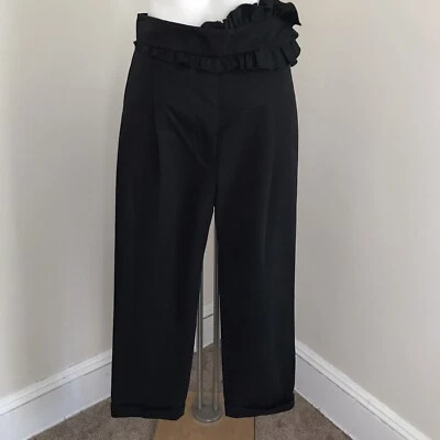 Pantalón corto CARVEN negro algodón negro detalle volantes cintura 36 4 Foto 1 de 4