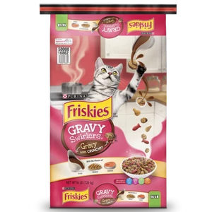 Gravy Swirl'd with Flavors of Chicken, Salmon and Gravy Dry Cat Food, 16 lb Bag - Picture 1 of 4