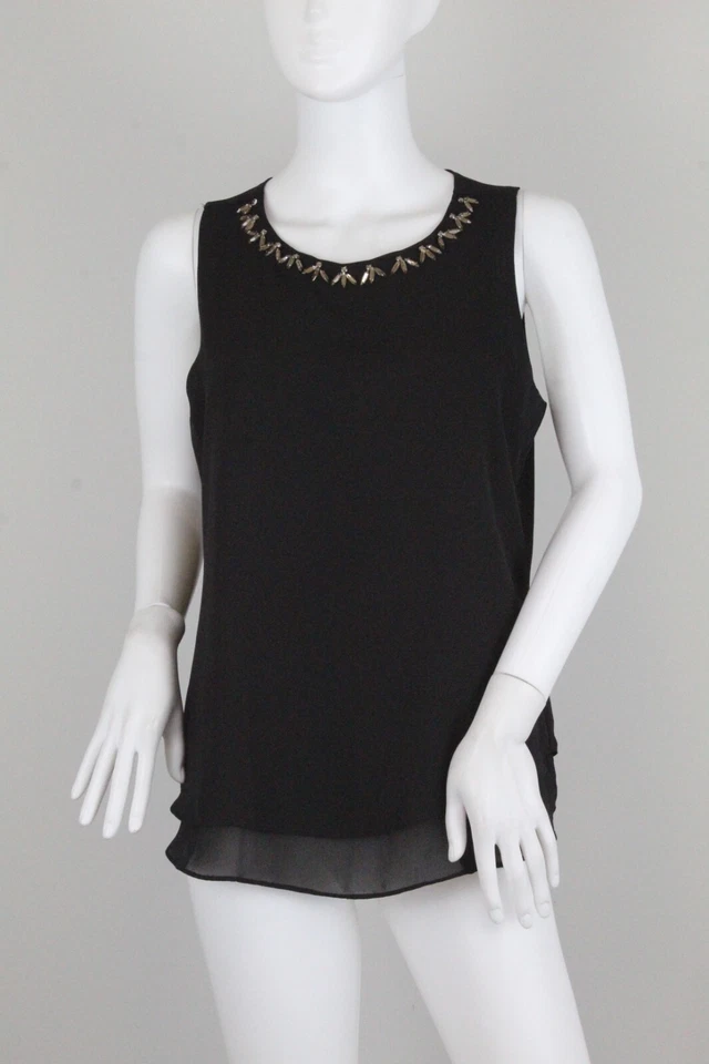 Женщин украшенный нарядный Майка размер M фиолетовый + CLAIRE черный подержанный - Изображение 1 из 4