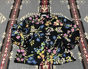 Averardo Bessi Floral Zip Jacket Sz 14 US Italy Women’s T96 - Picture 1 of 9