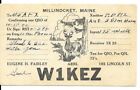 Qsl  1946 Millinocket   Maine   Radio Card