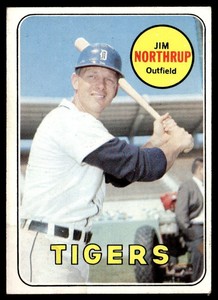 1969 Topps #580 Jim Northrup VGEX-B107R12