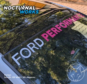 Ford Performance 110cm Blendstreifen Schrift Ford Fiesta Focus Blendkeil - Bild 1 von 6