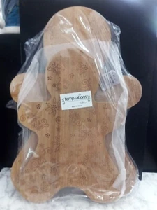 2 Temp-tations Wood Gingerbread Man Cutting Boards - Picture 1 of 5