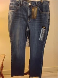 Lee Petites Women's Relaxed Fit High Rise Straight Leg Size 14 Petite Instantly - Picture 1 of 8
