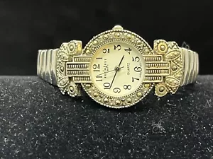 L.A. Express LAX545 Art Deco Damenuhr Silber/Strass - Bild 1 von 8