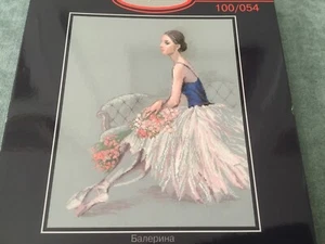 Counted Cross Stitch Kit RIOLIS Premium Ballet Dancer Rare Beautiful 100/054 - Picture 1 of 17