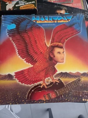 johnny hallyday vinyles 33 tours 25 cm quelque part un aigle  - Photo 1/2