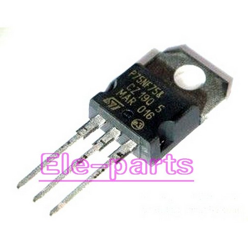 Lot De 10 Transistors P75NF75 / STP75NF75 – TO-220 – Originaux ST – Pour Réparations électroniques