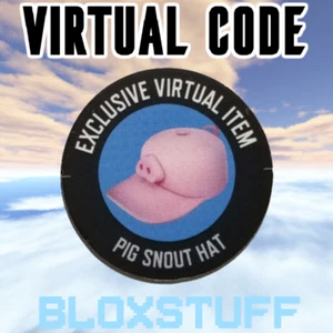 Pig Snout Hat ROBLOX - Virtual Toy Code Sent in Inbox - Bild 1 von 2