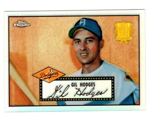 Gil Hodges 2002 Topps Chrome 1952 REPRINT REFRACTOR #52R-12 - Picture 1 of 2