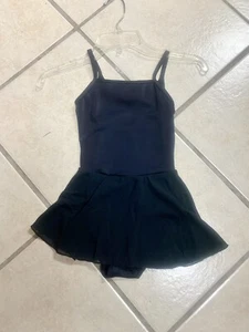Niño Pequeño (4-6) Negro Baile Body Leotardo Disfraz Con Falda Adjunta Nuevo con Etiquetas - Imagen 1 de 4