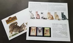 *FREE SHIP Malaysia Cats 1999 Animal Pets Fauna Mammals (p. pack) MNH - Picture 1 of 7