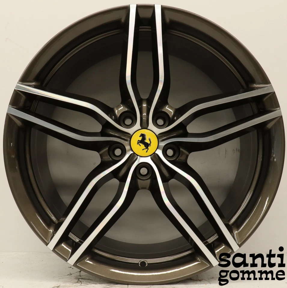 1 CERCHIO FERRARI FF 10,5 x 20 " ORIGINALE 275586 ANTRACITE DIAMANTATO USATO - Immagine 1 di 1