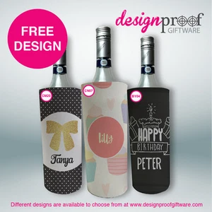 Personalised Wine Bottle Cooler - WOW! - Picture 1 of 4