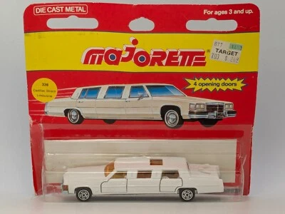 Vintage Majorette Cadillac Stretch Limousine #339 White Diecast Car NEW - Image 1 of 4