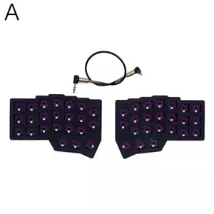 Wired Split Keyboard Left Right Hand Keyboard Kit Hot Swap Ergonomics X7S3 - Picture 1 of 14