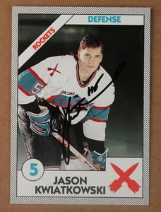 AUTOGRAPHED - Jason Kwiatkowski #5 Tacoma Rockets 1993 WHL - Picture 1 of 2