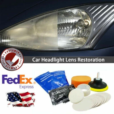 Headlight Lens Restoration Repair System Headlamp Renewer Removes Yellow Stain Foto 1 de 4