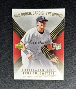 2007  Upper Deck Troy Tulowitzki ROM-7 MLB Rookie Card of the Month RC Rockies