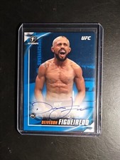2019 Topps UFC Knockout #33 Deiveson Figueiredo /50 Rookie RC Auto Blue
