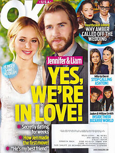 OK! Magazine December 8 2014 Jennifer Lawrence Liam Hemsworth Johnny Depp