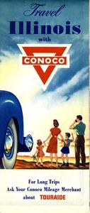 1949 Conoco Road Map: Illinois NOS - Picture 1 of 1