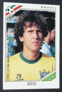 ZICO BRESIL BRASIL PANINI FOOTBALL VACHE QUI RIT COUPE MONDE 1986 MEXICO 86 - Imagen 1 de 2