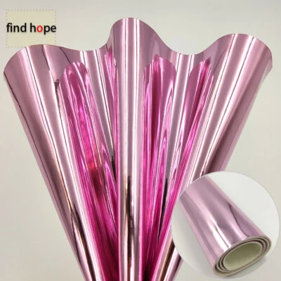 Glossy Mirror PU Faux leather sheets Synthetic Leather DIY Bag Purses Crafts - Image 1 of 4