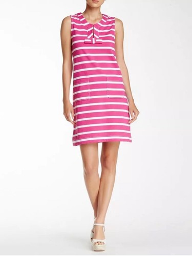 Abito da donna Kate Spade New York in topez cotone taglia S rosa e a righe bianche