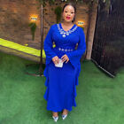 African Women Long Sleeve Maxi Dress Ankara Dashiki Dubai Abaya Kaftan Gown Robe
