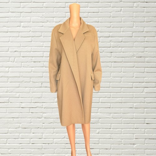 LOUIS VUITTON（LV） Cappotto vintage Y2K LOUIS VUITTON in cashmere marrone chiaro soprabito lungo