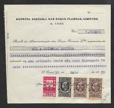 Sao Tome & Principe Portugal fiscal revenue stamp Cocoa Coffee plantation 1959