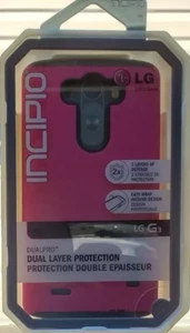 Incipio DualPro Dual Layer Protection For LG G3 Shell 2-Layer Defense Pink/Gray - Picture 1 of 2