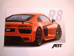ABT Audi R8 Ruedas Suspensión Estilo Folleto Alemán Inglés Folleto Folleto - Imagen 1 de 1