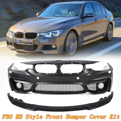 Front Bumper Grille Kit w/PDC For 2012-2018 BMW F30 F35 3 Series & M-Sport Style Foto 1 de 4