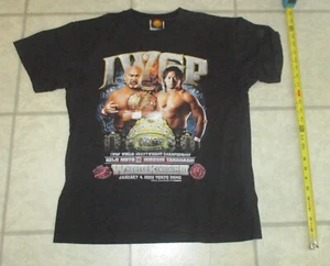 Camiseta de lucha libre 2009 NJPW AJPW Wrestle Kingdom III Med Muto Tanahashi AEW WWE - Imagen 1 de 4