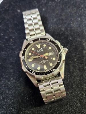 Cuarzo ADI de colección resistente al agua 200M acero inoxidable - S88 - sin probar - LEER Foto 1 de 4