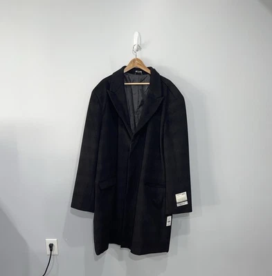 Perry Ellis Portfolio Black Brown winter coat men’s size 54L NEW - Image 1 of 4